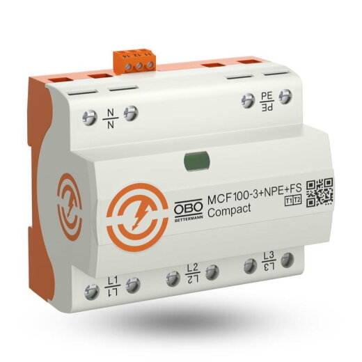 OBO LightningController Compact MCF100-3+NPE+FS 3-polig mit NPE+FS 255V
