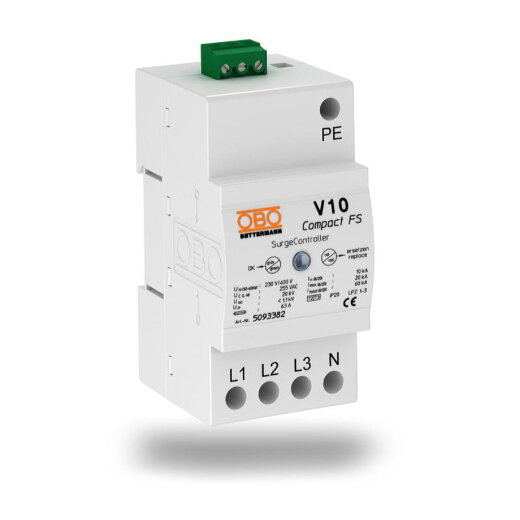 OBO Überspannungsschutzgerät V10 COMPACT-FS mit Fernsignalisierung