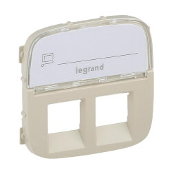 Legrand Abdeckung 755486 V.ALL RJ11/RJ45 BF 2F MW