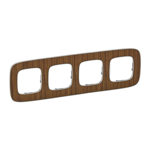 Legrand Rahmen 754464 V.ALL 4-FACH WALNUSS