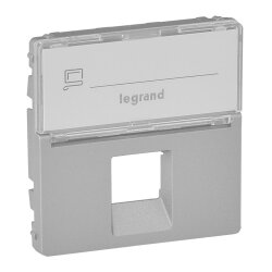 Legrand Abdeckung 755472 VLIFE RJ11/RJ45 BF 1F AL