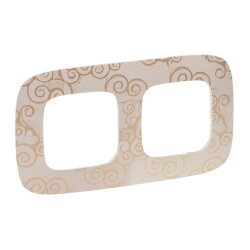 Legrand Rahmen 754352 V.ALL 2-FACH GOLDSTYLE