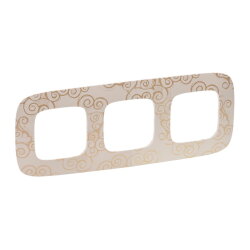 Legrand Rahmen 754353 V.ALL 3-FACH GOLDSTYLE