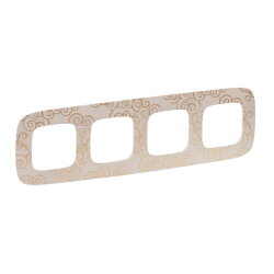 Legrand Rahmen 754354 V.ALL 4-FACH GOLDSTYLE