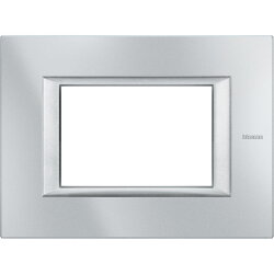 Bticino Rahmen HA4803HC 3-MOD GREY ALU