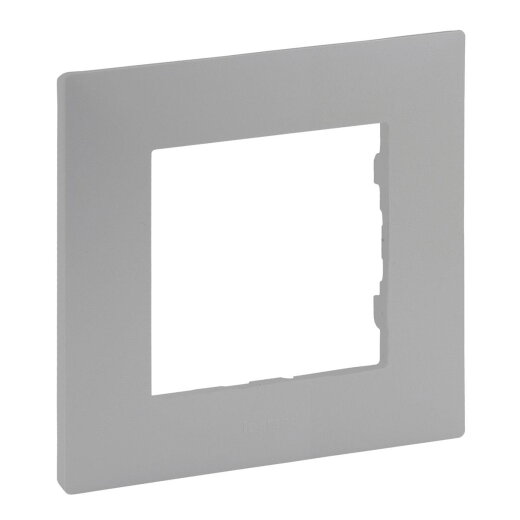 Legrand Rahmen 864371 Niloe Step 1fach aluminium
