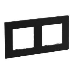 Legrand Rahmen 864572 Niloe Step 2fach schwarz
