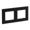 Legrand Rahmen 864572 Niloe Step 2fach schwarz