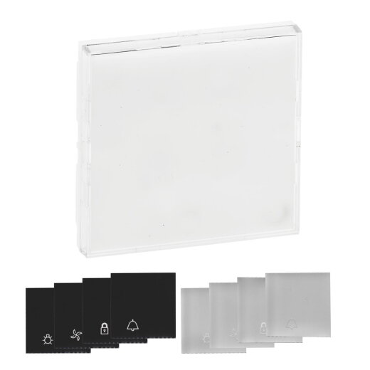 Legrand Wippe 864311 Niloe Step bel aluminium/schwarz