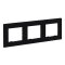 Legrand Rahmen 864573 Niloe Step 3fach schwarz