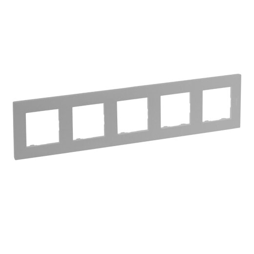 Legrand Rahmen 864375 Niloe Step 5fach aluminium