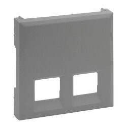 Legrand Abdeckung 864343 Niloe Step 2F Rj11/Rj45 aluminium