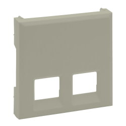 Legrand Abdeckung 864643 Niloe Step 2F Rj11/Rj45 sand