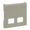 Legrand Abdeckung 864643 Niloe Step 2F Rj11/Rj45 sand