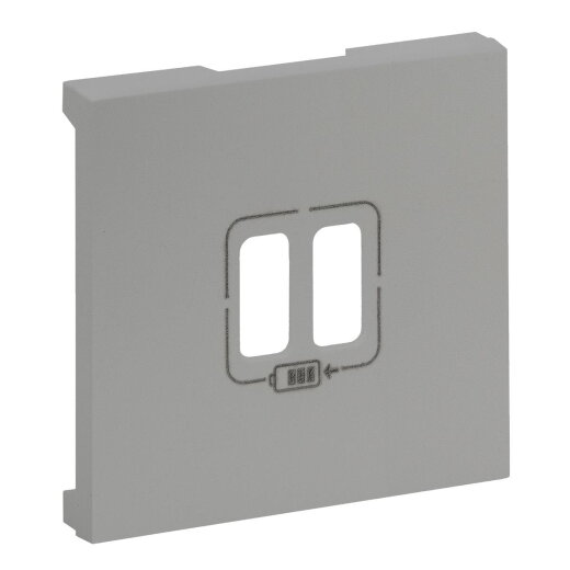 Legrand Abdeckung 864324 Niloe Step Ladesteckd. aluminium