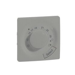 Legrand Abdeckung 864367 Niloe Step Thermostat aluminium