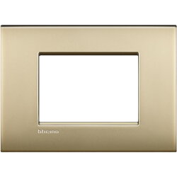 Bticino Rahmen LNC4803OF GOLD MATT 3-mod