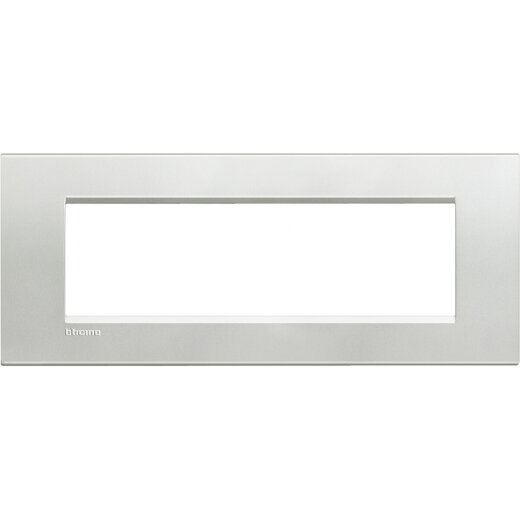 Bticino Rahmen LNA4807AG SILVER 7-modulig