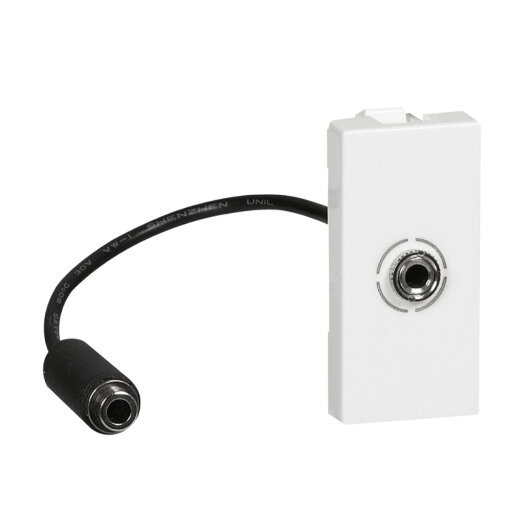 Legrand Anschlusseinheit 078779 MSC JACK 3,5-DOSE+KABEL 1M WS
