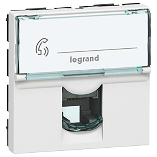 Legrand Telefonsteckdose 078732 MSC 1f. RJ12 2mod ws