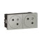 Legrand Steckdose 079272L Mosaic LINK 2x F/B alu