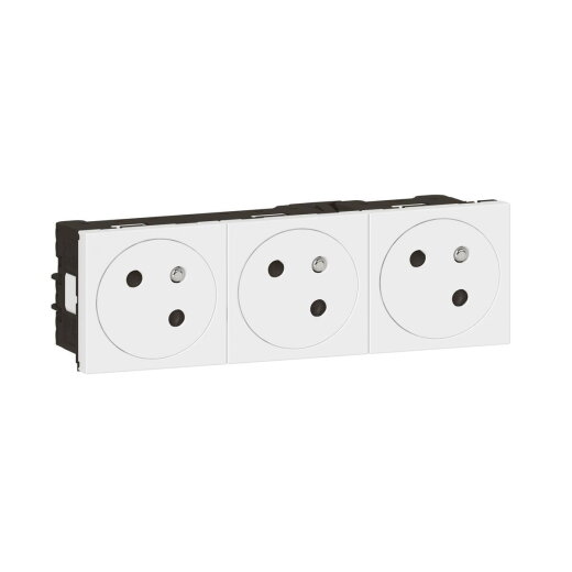 Legrand Steckdose 278165L Mosaic Link 3x 45° F/B ultraws