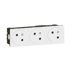 Legrand Steckdose 278165L Mosaic Link 3x 45° F/B ultraws