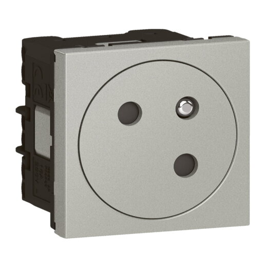 Legrand Steckdose 079245L Mosaic Link 45° F/B alu