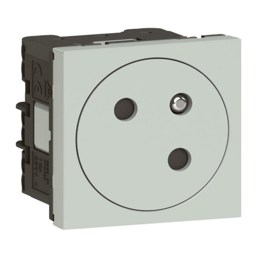 Legrand Steckdose 077197L Mosaic Link 45° F/B gr