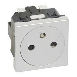 Legrand Steckdose 278214L Mosaic F/B alu