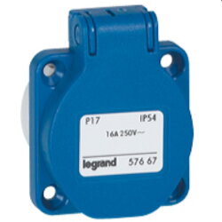 Legrand Steckdose 057667 16A F blau
