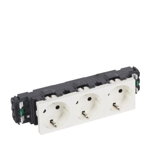 Legrand SCHUKO-Steckdose 077563 MSC 3-FACH weiß SL