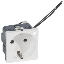 Legrand SCHUKO-Steckdose 077212 MSC bel. SL 2mod ws