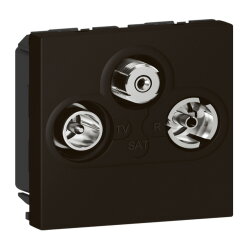 Legrand Antennendose Mosaic 2-mod.f.Kabel-u.Satellitensig.sw