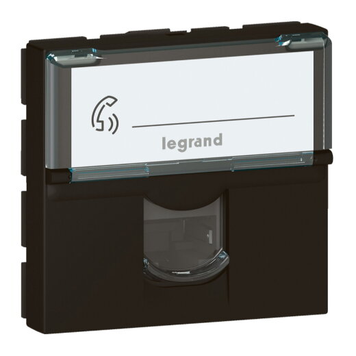 Legrand Einsatz Mosaic 1xRJ45 Kat.6 sw