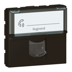 Legrand Einsatz Mosaic 1xRJ45 Kat.6 sw