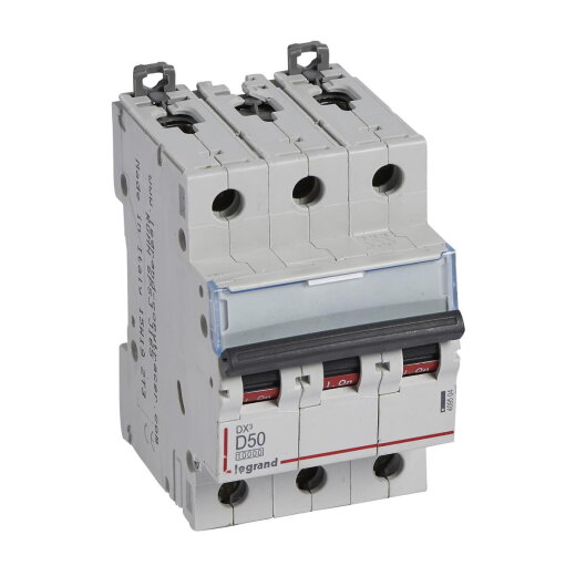 Legrand Leitungsschutzschalter, Automat 409504 DX3 D50A 3P 10KA 3M