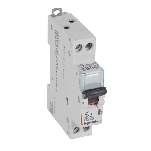 Legrand Leitungsschutzschalter, Automat 407478 DX3 B32A 1P+N 6KA 1M