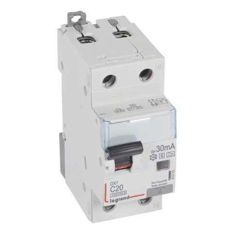 Legrand FI / LS-Kombination 411313 DX3 C20 1+N 10KA 30MA A-G