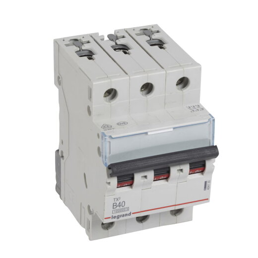 Legrand Leitungsschutzschalter, Automat TX3 B40A 3polig 10kA 3M
