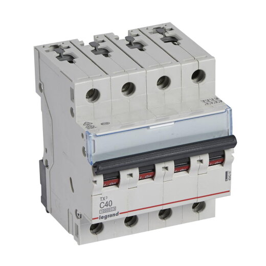 Legrand Leitungsschutzschalter, Automat 404260 TX3 C40A 4P 10KA 4M