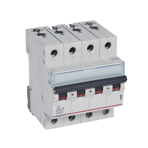 Legrand Leitungsschutzschalter, Automat 403763 TX3 D0,5A 4P 6KA 4M