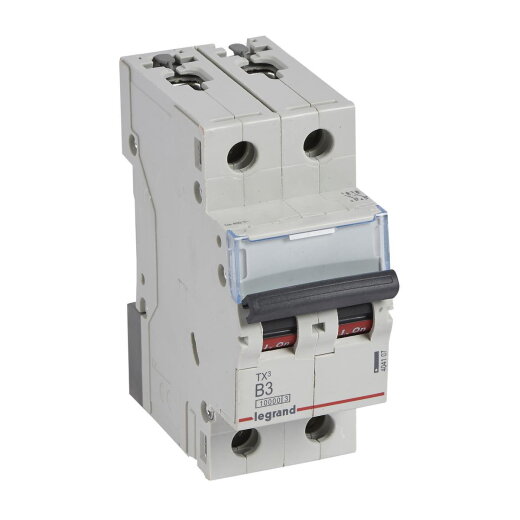Legrand Leitungsschutzschalter, Automat 404107 TX3 B3A 2P 10KA 2M