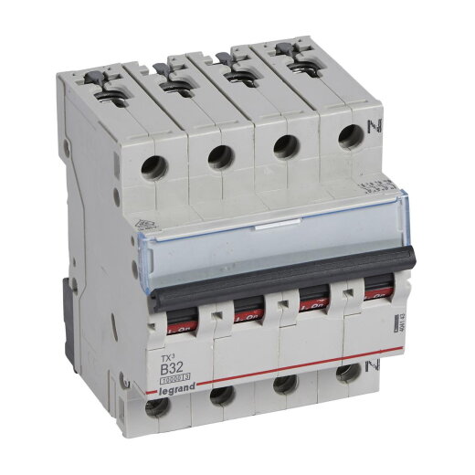 Legrand Leitungsschutzschalter, Automat 404143 TX3 B32A 3P+N 10KA 4M