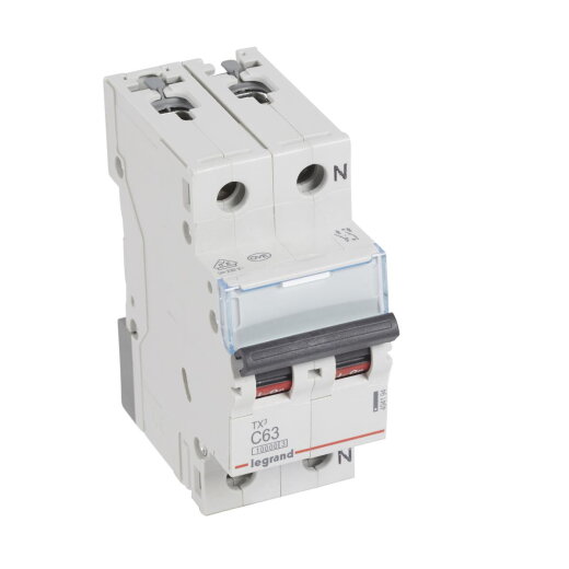 Legrand Leitungsschutzschalter, Automat 404194 TX3 C63A 1P+N 10KA 2M