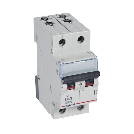 Legrand Leitungsschutzschalter, Automat 403742 TX3 D40A 2P 6KA 2M