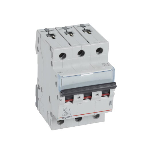 Legrand Leitungsschutzschalter, Automat 403535 TX3 C0,3A 3P 6KA 3M