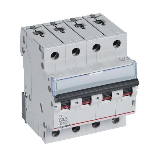 Legrand Leitungsschutzschalter, Automat 403552 TX3 C0,3A 4P 6KA 4M