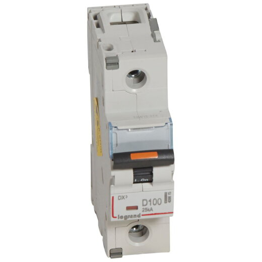 Legrand Leitungsschutzschalter, Automat 409815 DX3 D100A 1P 25KA 1,5M