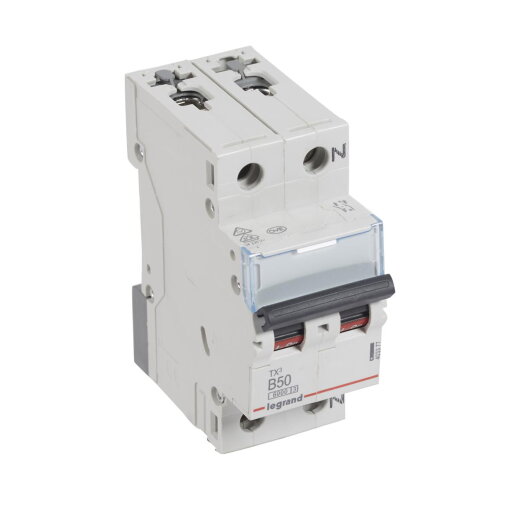 Legrand Leitungsschutzschalter, Automat 403377 TX3 B50A 1P+N 6KA 2M